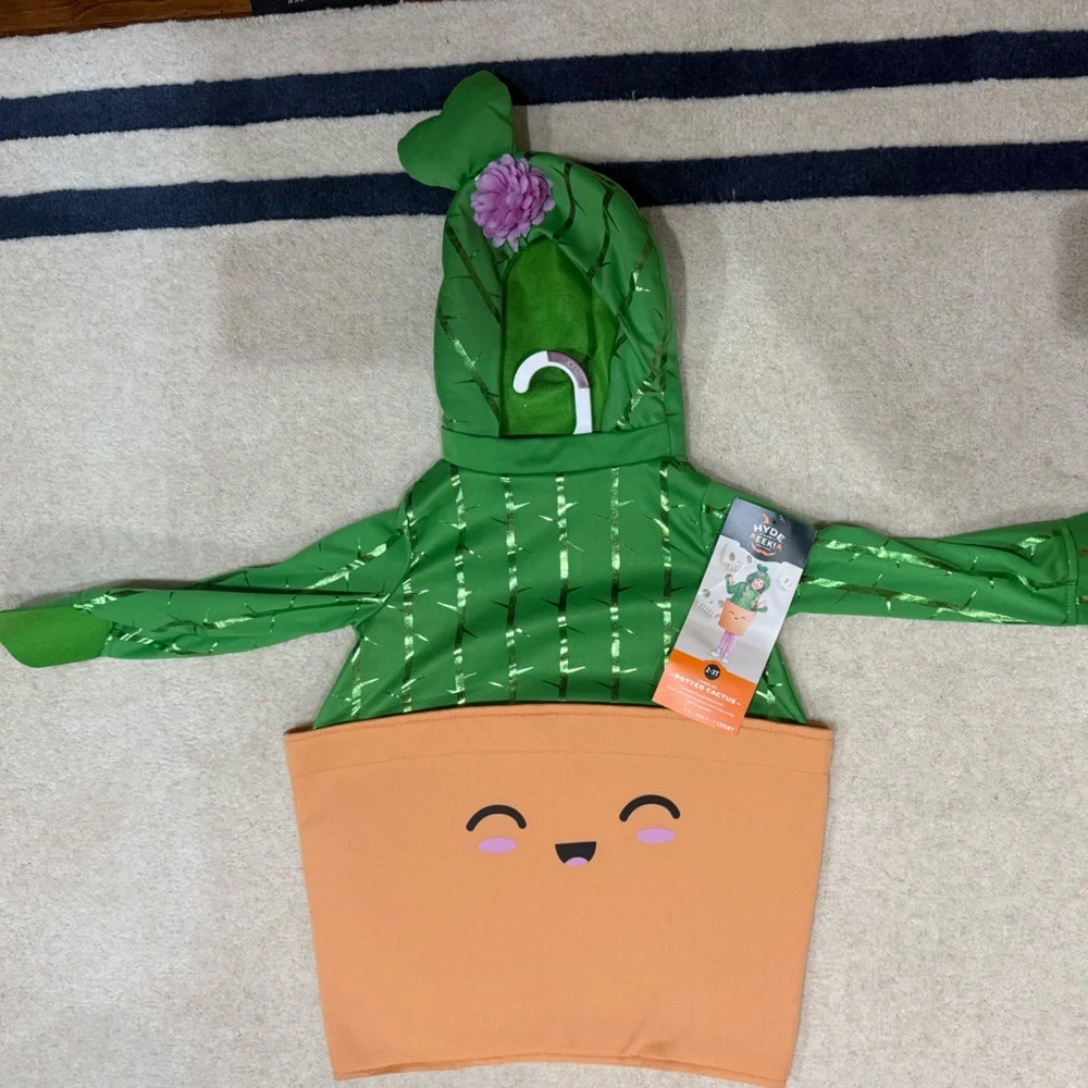 NWT Size 2-3T Hyde & EEK Green and Orange Cactus Kids Costume